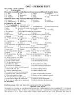 KIỂM TRA 1 TIẾT LẦN 1-HK1