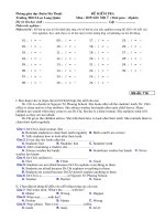 Kiểm tra anh văn 7 tiết 71