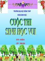 SINHHOCVUI - NGUYỄN HOÀNG THỌ