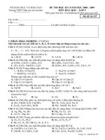 ĐỀ THI HỌC KÌ I - LỚP 9 NĂM 2008 - 2009(Đ2)
