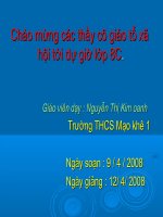 Tiết 119 : Lựa chọn trật tự từ trong câu