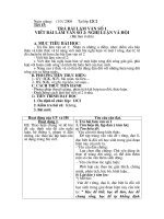 Trả bài số 1, Ra đề bài số 2