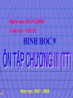Ôn tập chương III: Góc với đường tròn