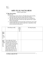 Bài 7:  Kiều ở lầu Ngưng Bích.