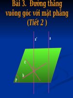 Chương III - Bài 3: Đường thẳng vuông góc với mặt phẳng