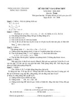 Đề thi thử vao THPT