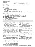 TỐC ĐỘ PHẢN ỨNG