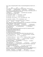 ĐỀ THI HÓA HỌC 12 CƠ BẢN HỌC KÌ 1