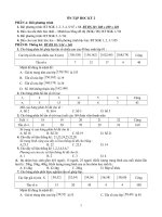 Ôn tập Đại số 10 học kỳ II