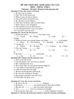 Đề và Đap an HSG cum