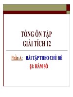 TỔNG ÔN TẬP GIẢI TÍCH