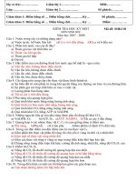 Đề kiểm tra học kì 1