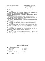 Đề kiểm tra HK I