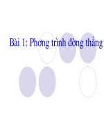bài 1.phương trình đường thẳng