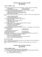 Đề KT Học KÌ 2 năm học 2007-2008