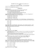 Bộ đề KT học kỳ lớp 11 (NC)