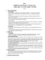 Bài 13: Chính sách giáo dục và đào tạo, khoa học và công nghệ, văn hóa