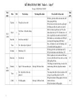 kế hoach DH lớp 5