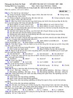 Kiểm tra vật lý 6 học kì I