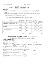 ĐỀ THI HỌC KỲ I TOÁN 8