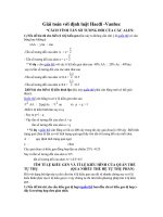 Giải toán với định luật Hacđi