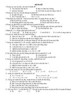 trắc nghiệm mệnh đề