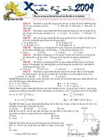 Bài tập vui xuân cho các em lớp 12A1