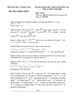 Đề thi HSG Toán toàn quốc năm 2008 có đáp án