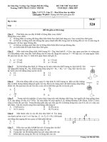 Đề thi thử đại học