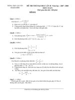 đề thi thử đại học 2007