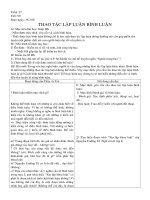 Thao tác lập luận bình luận