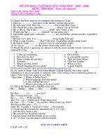 Đề&Đáp án KT HKII - E 6-2008