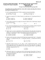 De thi thu DH - 08-09 - Lan 1 - Ma 135