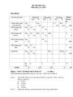 Đề thi và đáp án học kì I Môn  Địa lý lớp 7 (Đề 2)