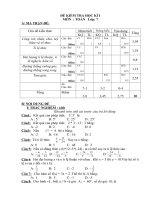 Noel 2008-Đề Toán HK1& đáp án lớp 7 (Đề 18)