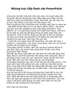 nhung truc tiep flash vao powerpoint