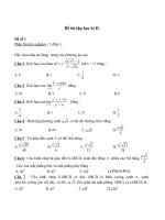 Ôn tập Toán 11 học kỳ II