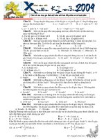 Bài tập vui xuân cho các em lớp 11A1