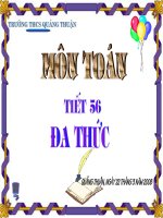 Chương IV - Bài 5: Đa thức