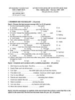 Đề tuyển sinh chuyên Anh 10