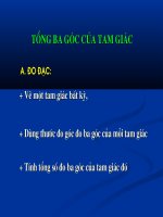 Tổng ba góc của tam giác