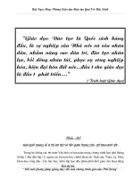 Bài dự thi Đổi mới PPGD-ĐMCTGDPT-Để có 1 giờ Sinhhoatj lóp hiệu quả-Giải A tinh Bắc Ninh