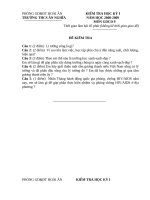 KIỂM TRA HKI DÀNH CHO HS VÙNG KHÓ MÔN GDCD9