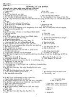 Đề kiểm tra 45'' lớp 10