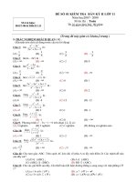 Đề thi BKII lớp 11 Môn Toán