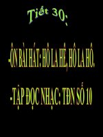 Tiết 30