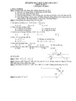 Đề kiểm tra khảo sát chất lượng Toán 7-60''
