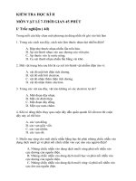 ĐỀ THI HKII LỚP 7 MÔN LÝ