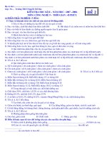 Đề kiểm tra HK2-Đề 2