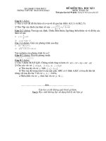 đề kiểm tra học kì i toán 10